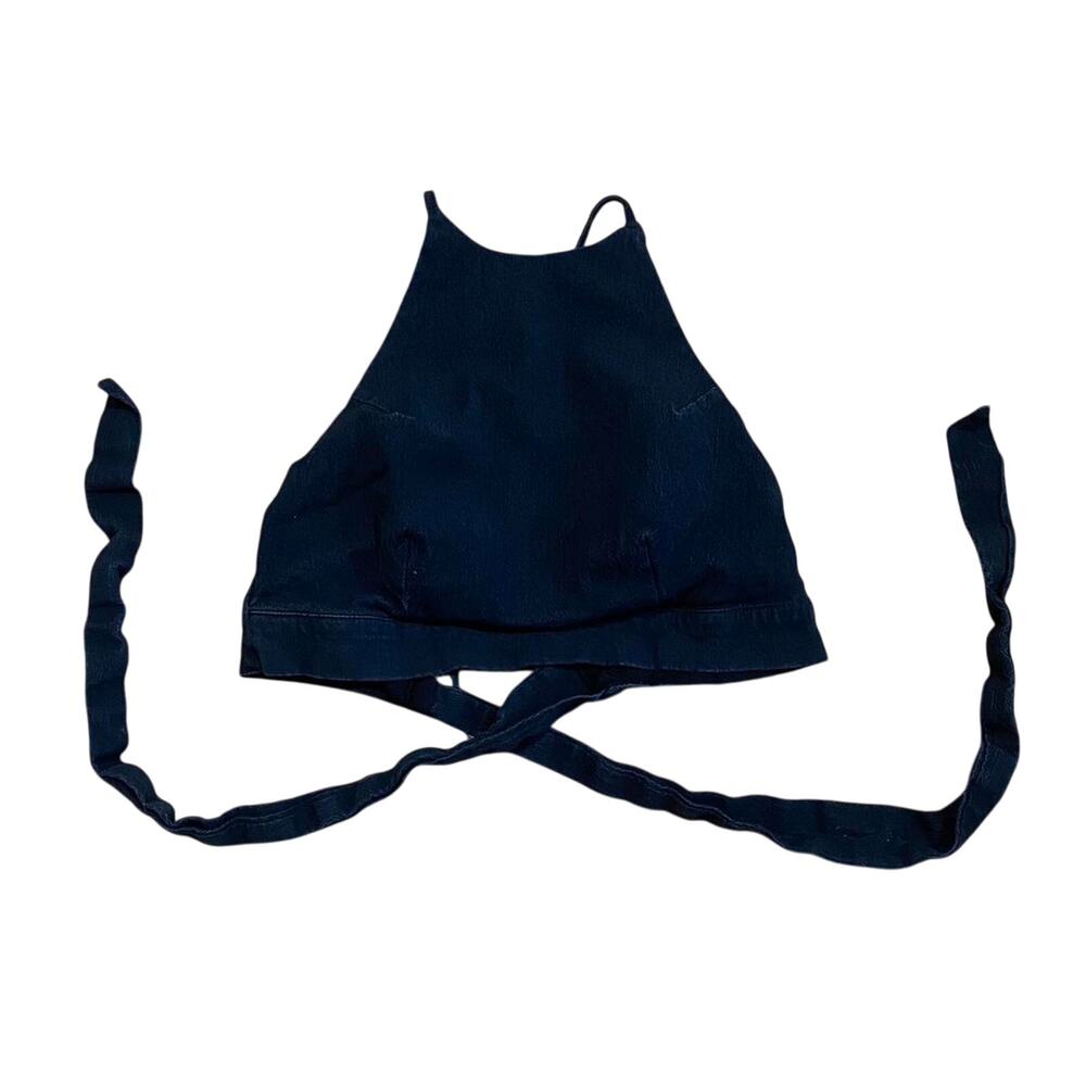 Black halter top